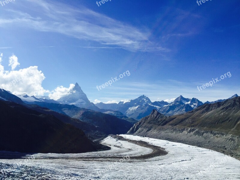 Glacier Zermatt Snow Valais Series 4000