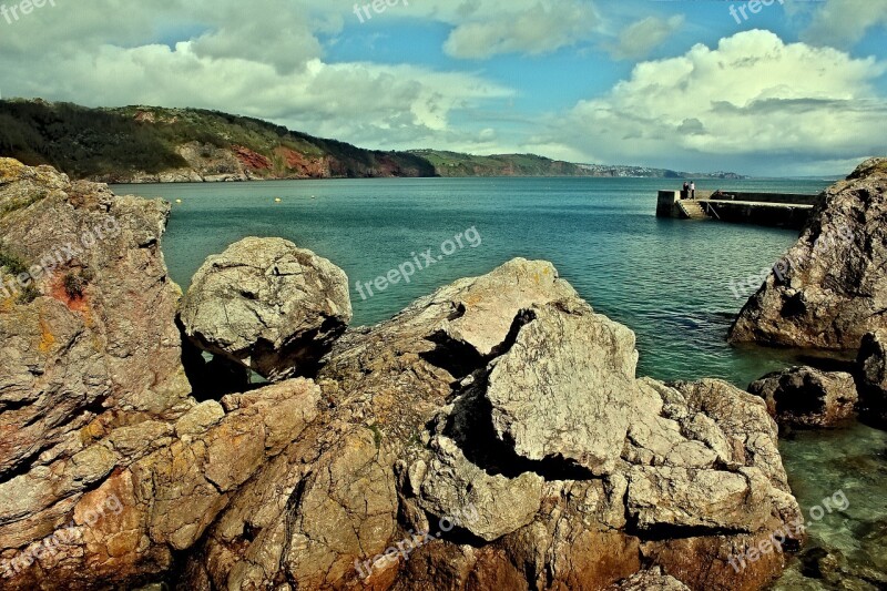 Babbacombe Devon Beach Coast Coastal