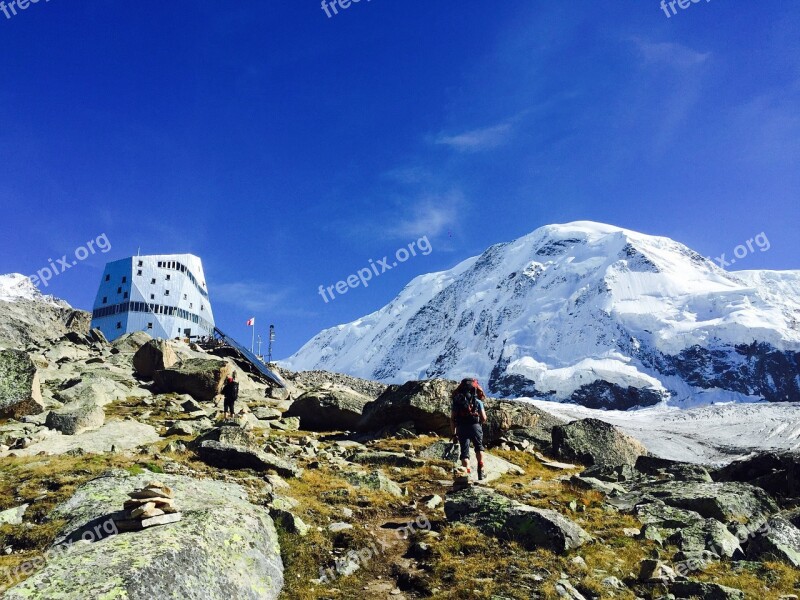 Monte Rosa Hut Zermatt Snow Valais Series 4000