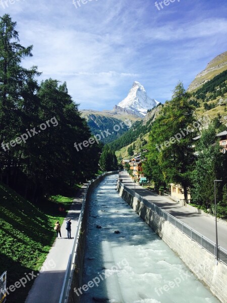 Matterhorn Zermatt Valais Series 4000 Landscape