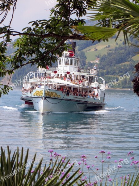 Thun Lake Thun Lake Alpine Switzerland