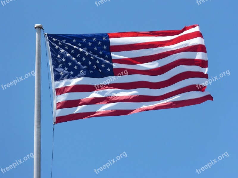 American Flag Flag Waving 4th Patriotic United States