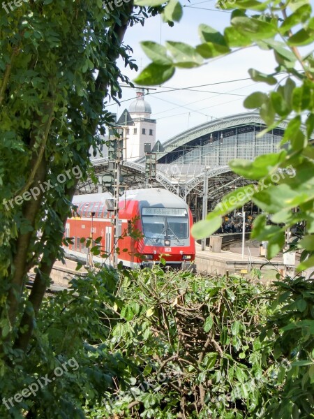 Cologne Train Central Station Railway Station Railway