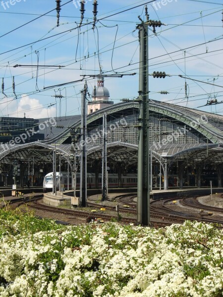 Cologne Train Central Station Railway Station Railway