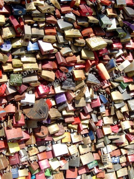 Cologne Castles Padlocks Love Symbol Love