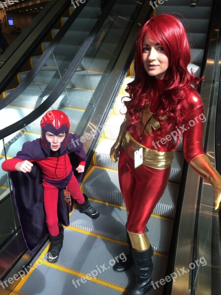 Magneto Phoenix Family Cosplay Free Photos