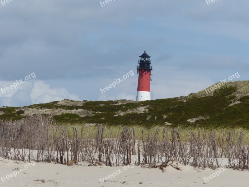 Lighthouse Sylt Landscape Sand Nature