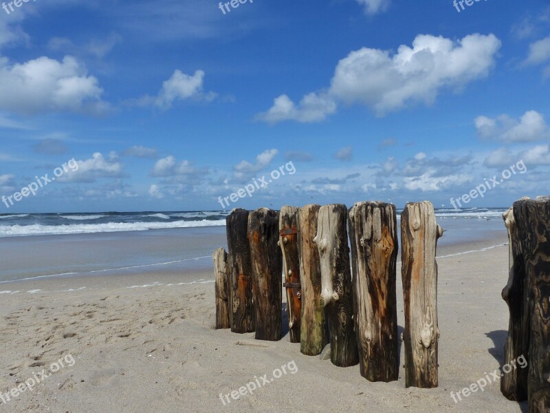 Vacations Beach Sea Wood Summer