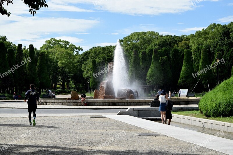 Square Fountain Fair Japan Park