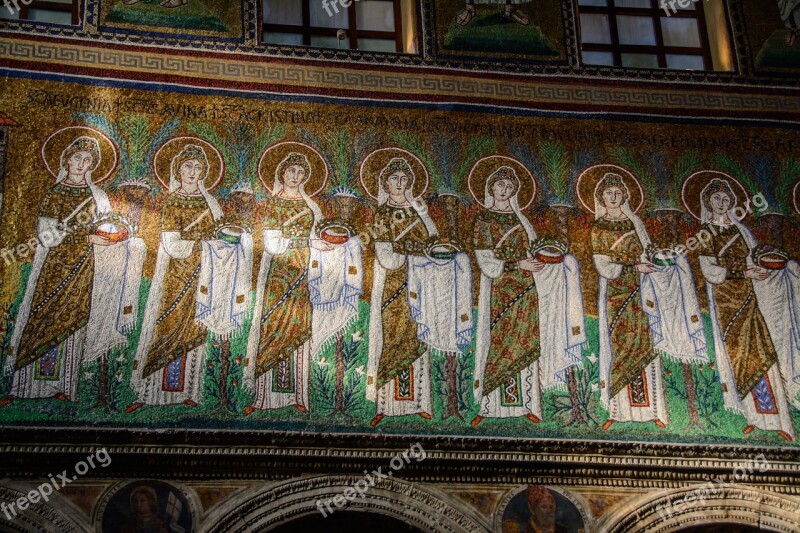 Mosaic Church Wall Image Byzantine