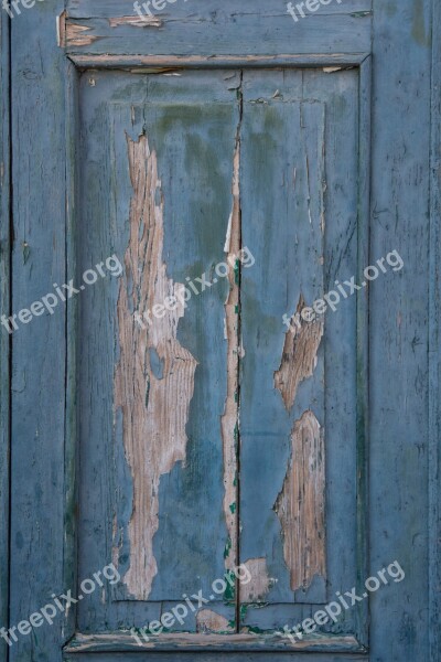 Wood Paint Old Blue Lacquered