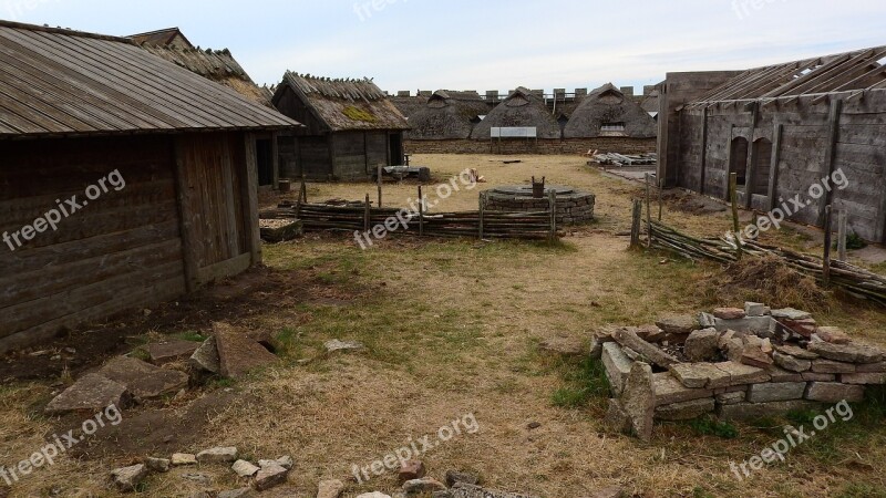 Historical Buildings Celtic Settlement Celts Eketorps Borg Squid