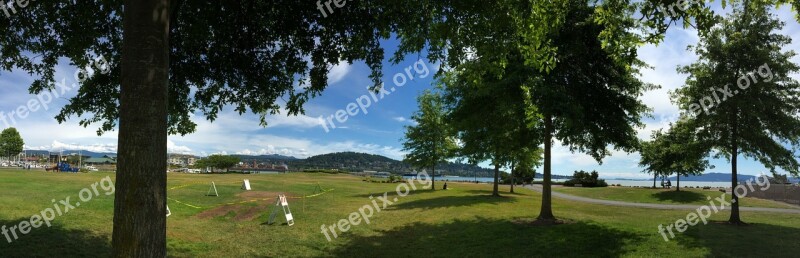 Panorama Park Grass Landscape Nature