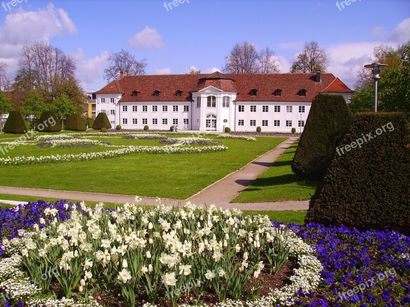 Kempten Courtyard Garden Orangery Bavaria Flowers