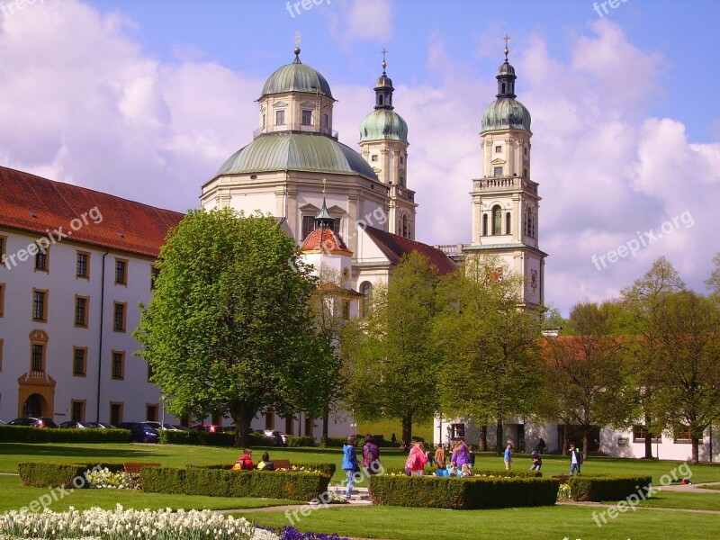 Kempten Courtyard Garden Church Residence Historically