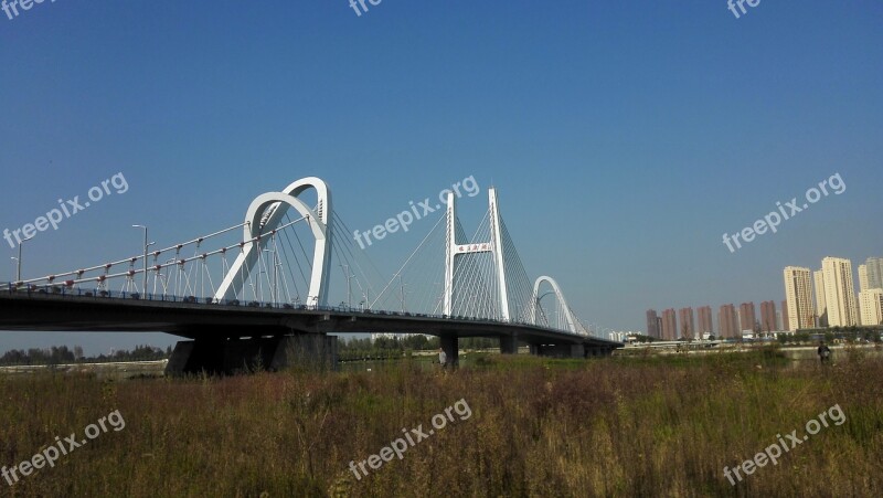 Longgang Bridge Hanjiang Autumn The Outskirts Free Photos