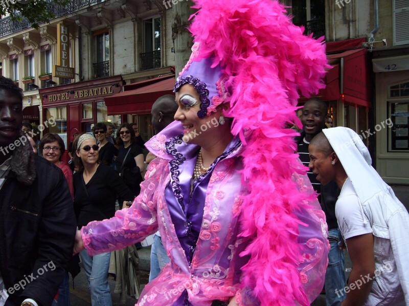 Gay Parade French Paris Festival Free Photos