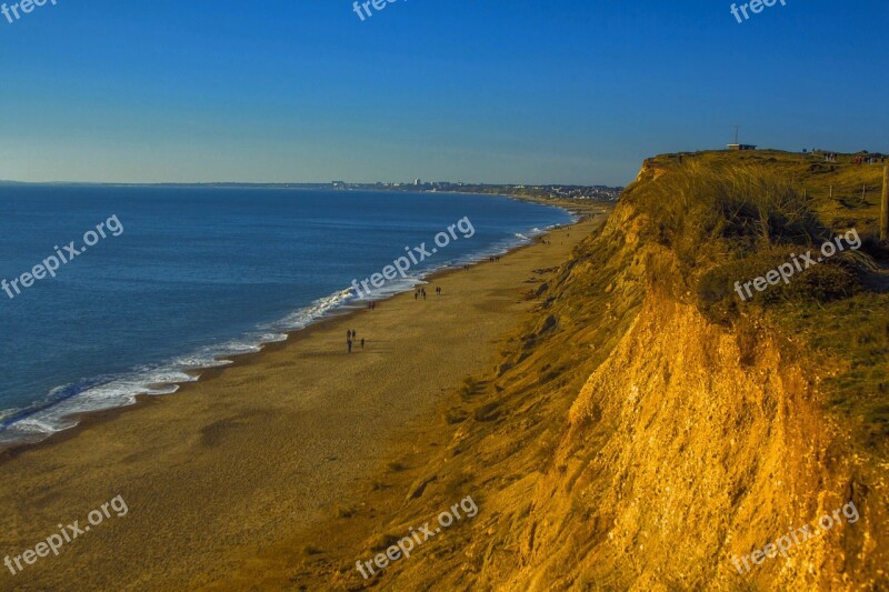 Beach Ocean Seascape Dorset Free Photos