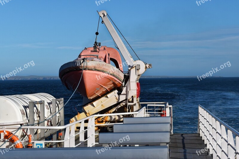 Lifeboat Ferry Sea Ship Boat