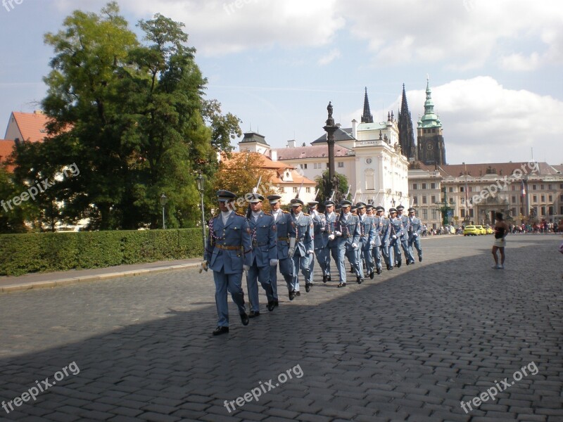 Parade Military Czech Republic Prague In Formation