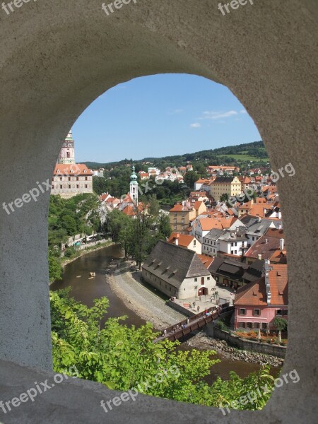 Cesky Krumlov Czech Republic Medieval Village Free Photos