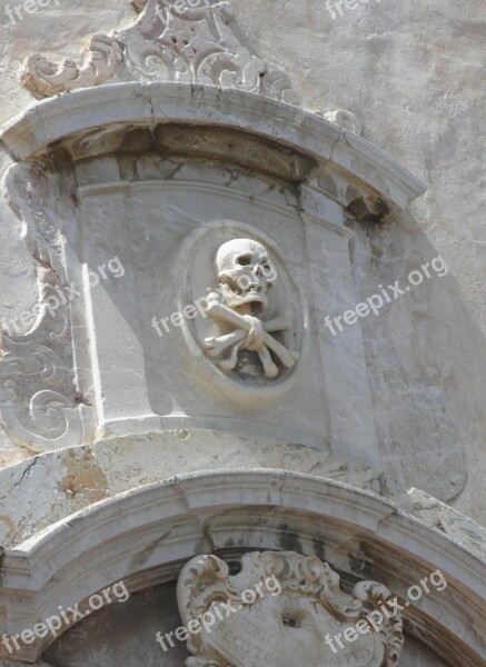 Skull Architecture Building Italy Old