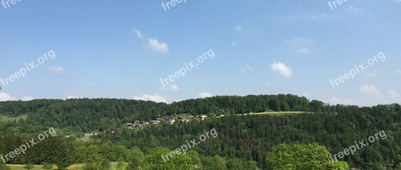 Jura La Quaquerelle Forest Reported Panorama