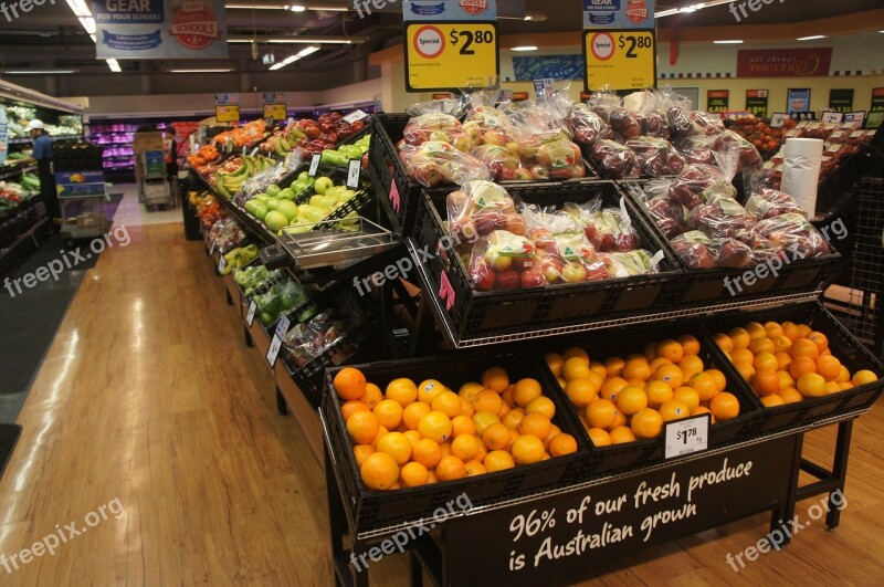 Fruit Supermarket Super Shelves Free Photos