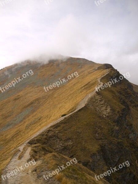 Mountains Tatry Top View The High Tatras Clouds