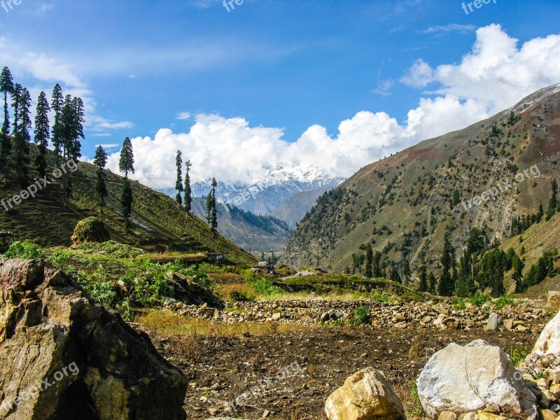 Scenery Mountain Trees Nature Landscape