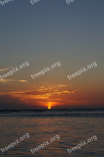 Sunset Sun Sunset Background Travel Ocean