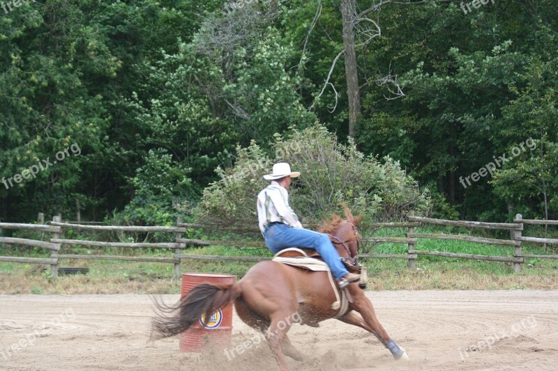 Cowboy Rodeo Barrel Racing Western Cowboy Hat