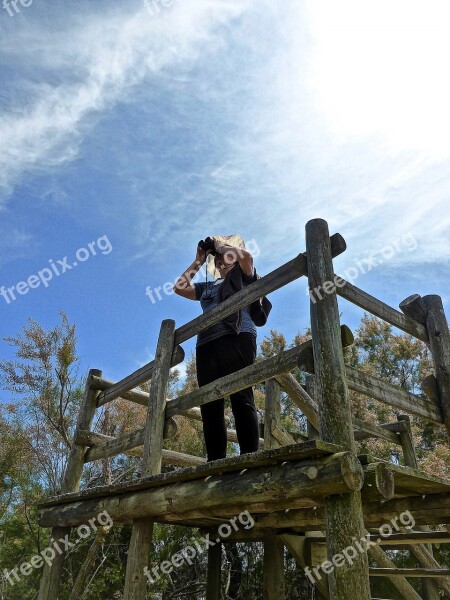 Lookout Binoculars View Spyglass Viewer