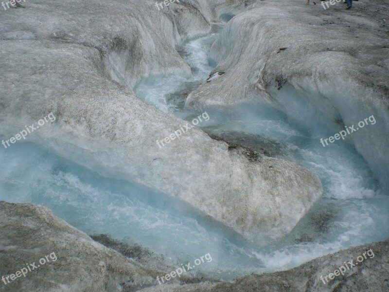 Glacier Water Ice Blue Cold