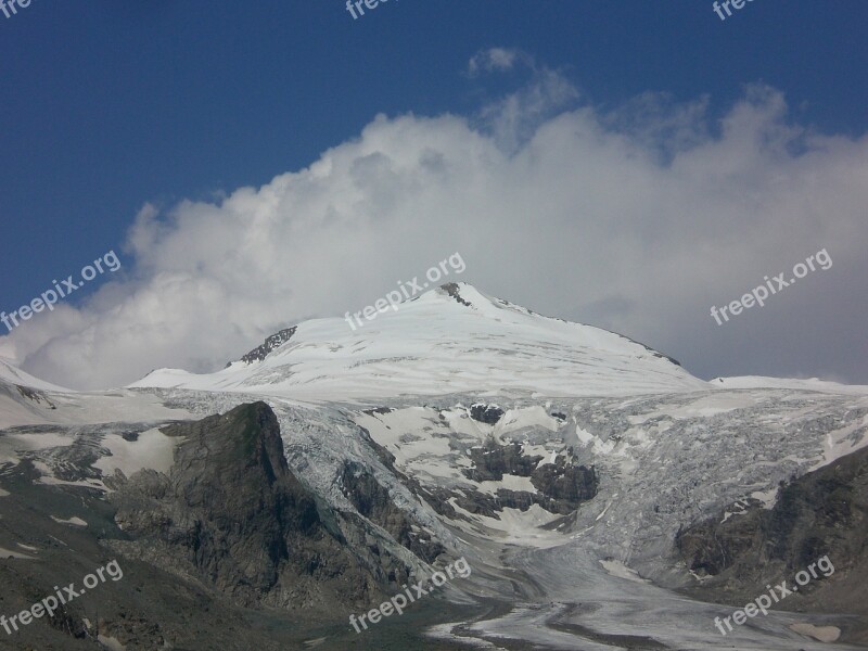 Grossglockner Pasterze Glacier Cold Freeze Winter