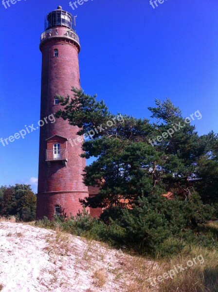 Lighthouse Prerow Tower Germany Red Brick