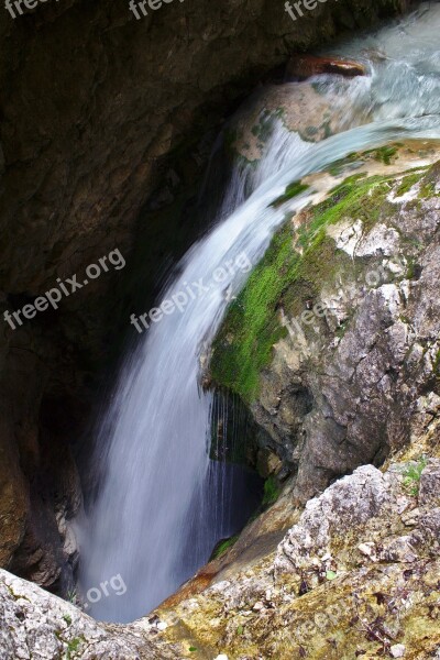 Waterfall Murmur Flow Rock Nature