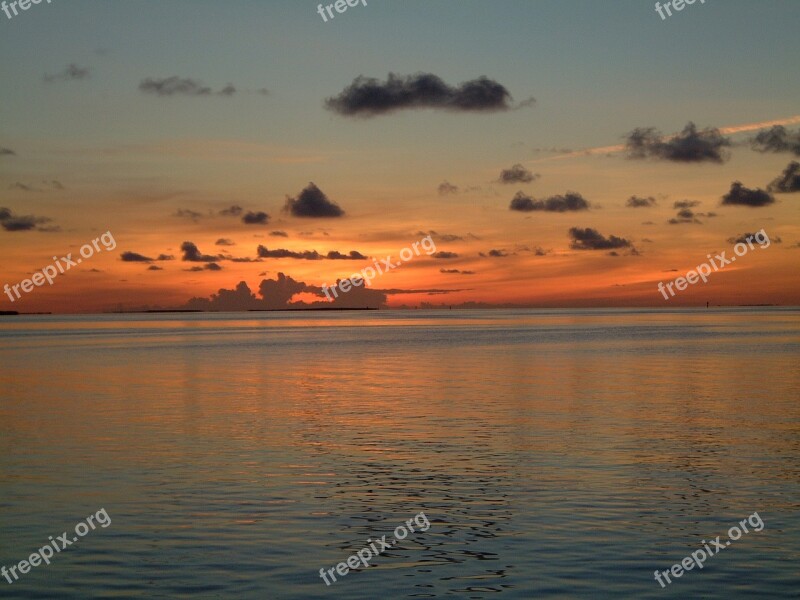 Florida Keys Sunset Ocean Free Photos