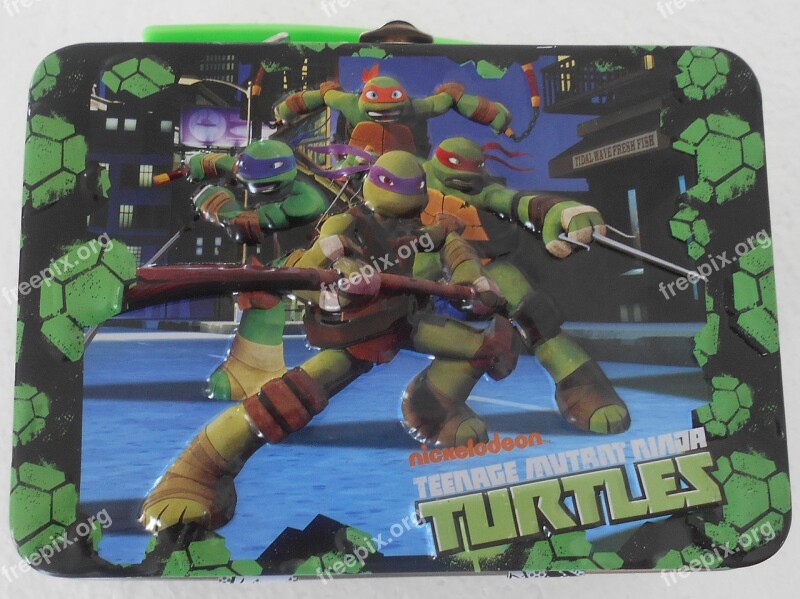 Lunchbox Tin Ninja Turtles Lunch Box