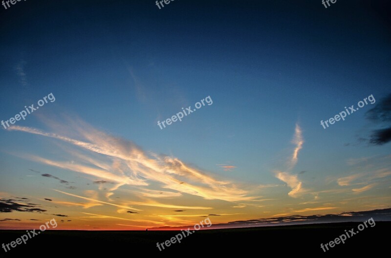 Landscape Sky Twilight Sunset Colors