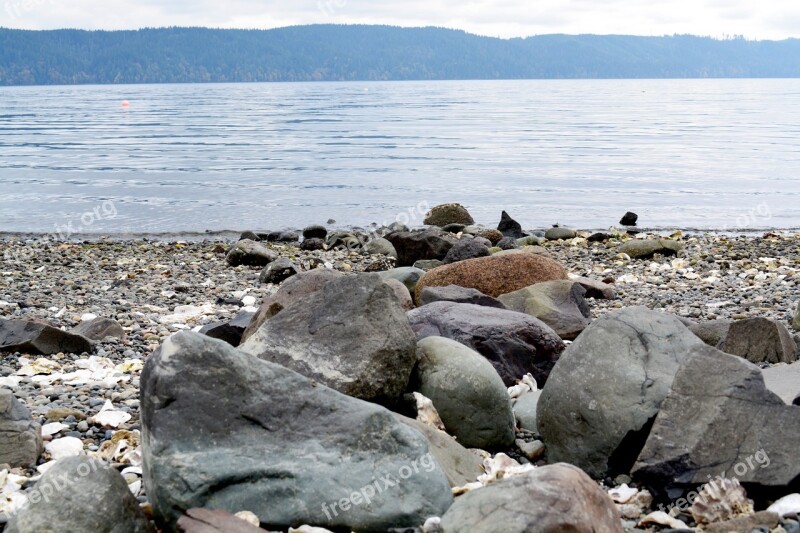 Lillywaup Hood Canal Pacific Rocks Coast