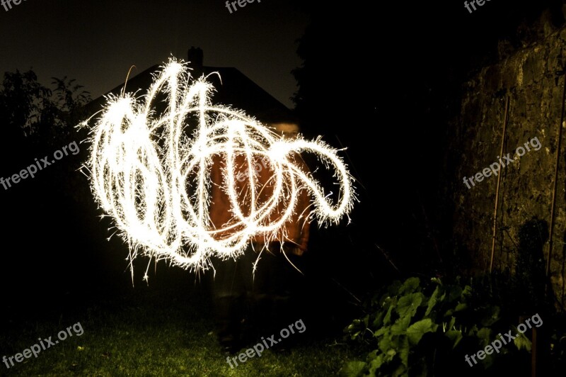 Sparkler Firework Holiday Glowing Bright