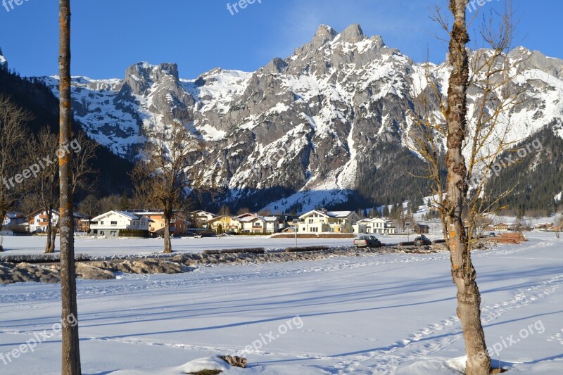 Snow Winter Landscape White Cold