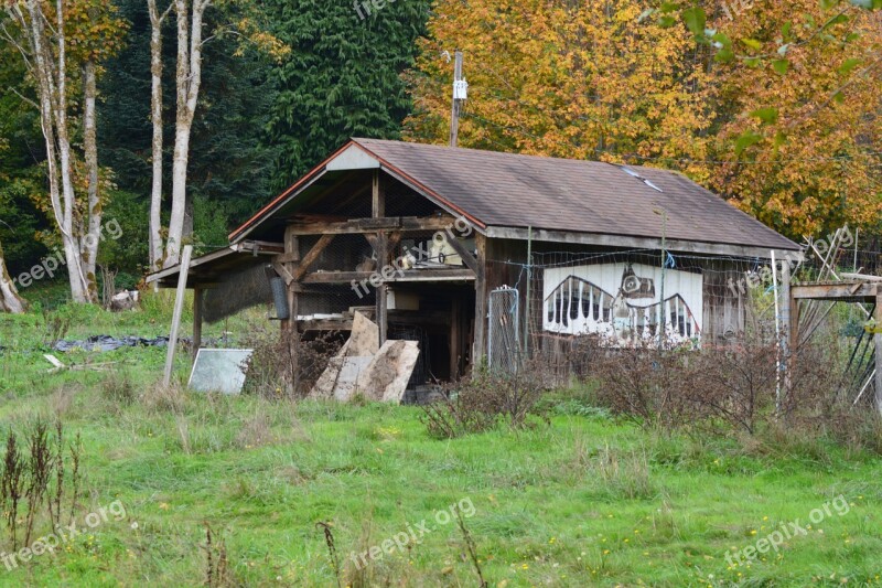 Lillywaup Painted House Native American Hood Canal Free Photos