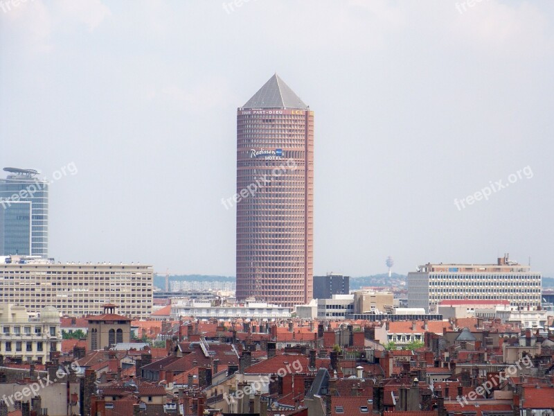 Lyon Tower City France Symbol