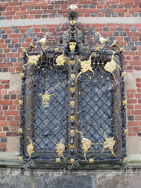 Ornate Castle Window Brick Historic Castle Architecture