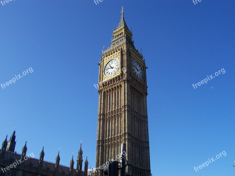 House Of Parliament Big Ben Tower London Famous