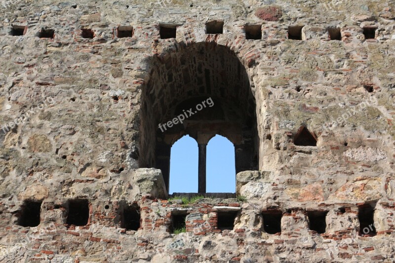 Old Fortress Serbia Sky Window Bricks