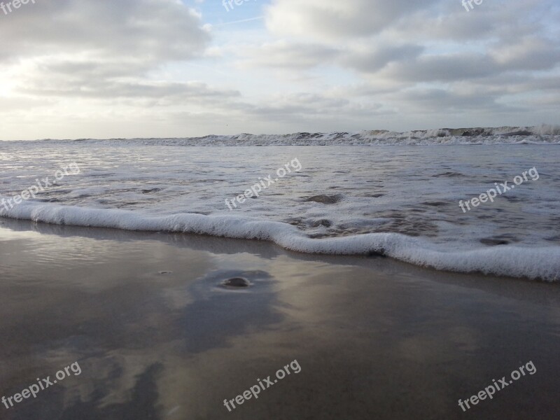 North Sea Watts Sun Clouds Sky