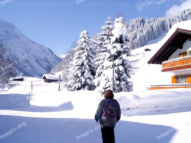 Winter Kleinwalsertal Riezlern Lilli Schwarzwassertal